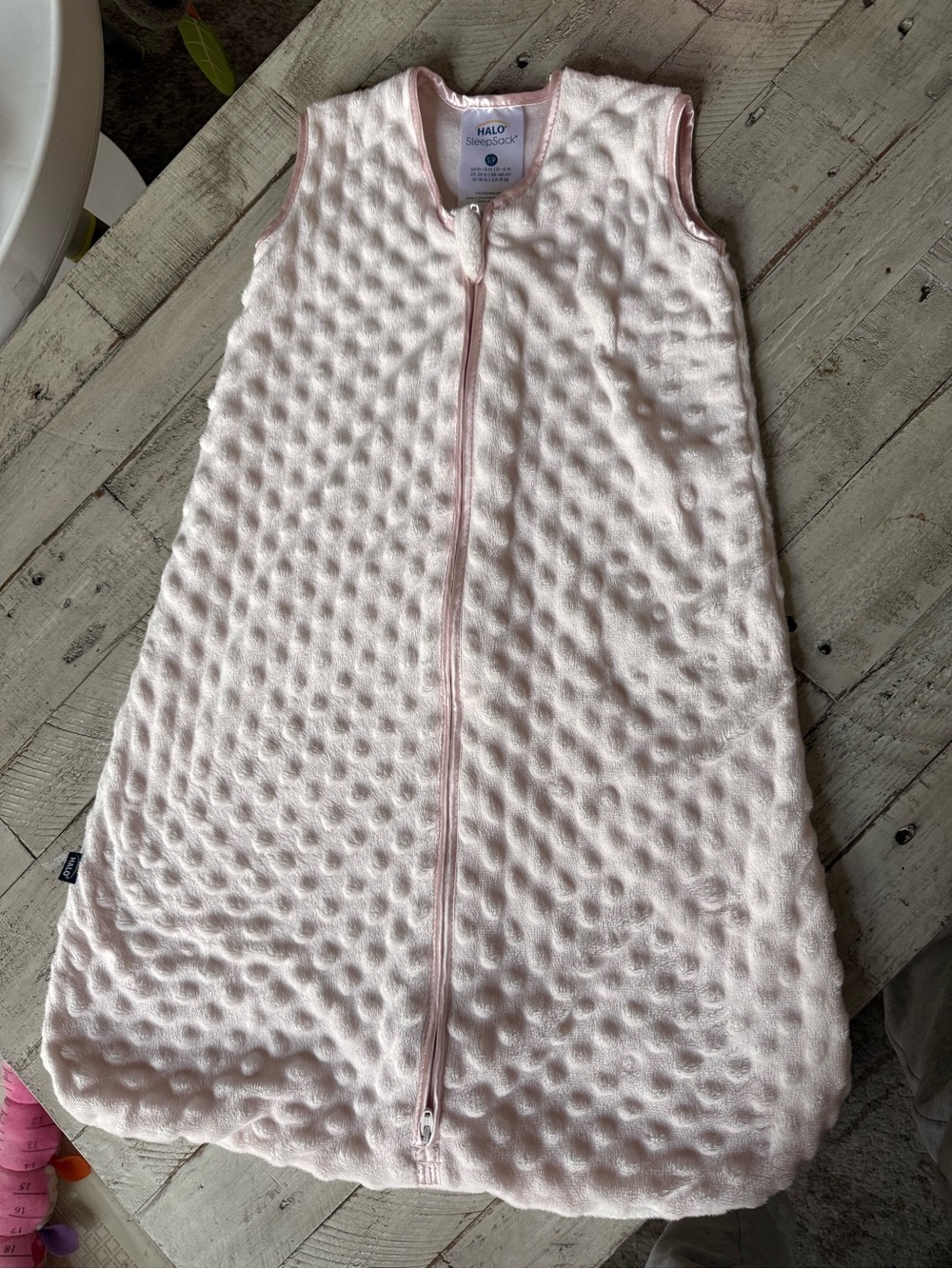 Halo Pink Minky Dot Sleep Sack for Babies